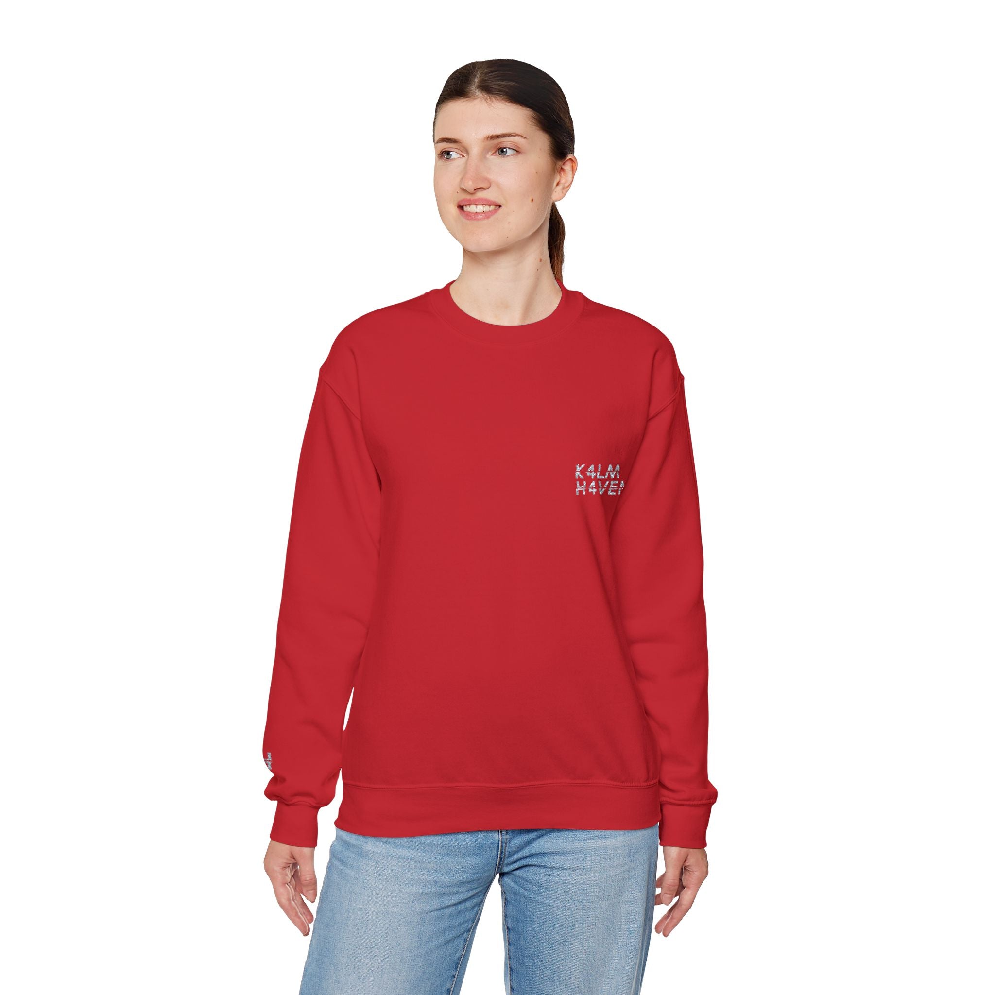 Kalm Haven Minimalist Dark Crewneck Sweatshirts