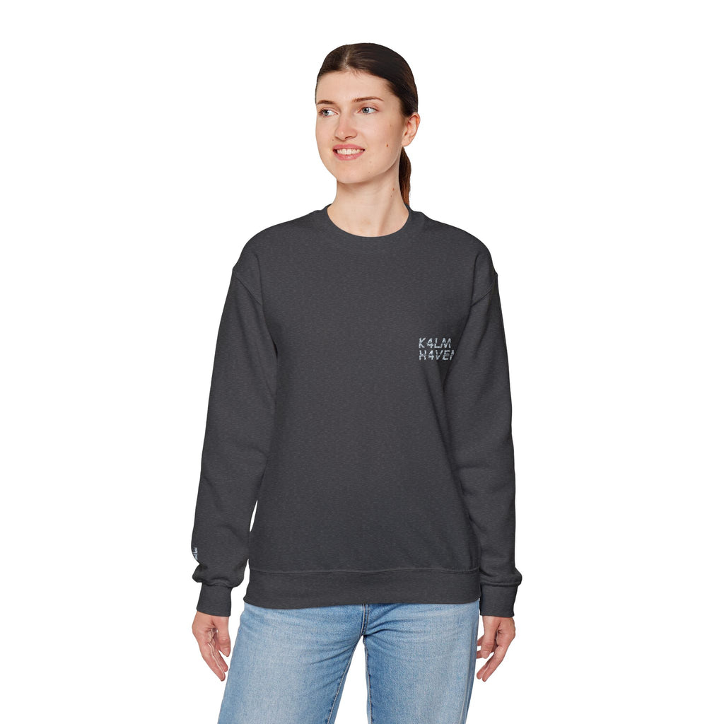 Kalm Haven Minimalist Dark Crewneck Sweatshirts
