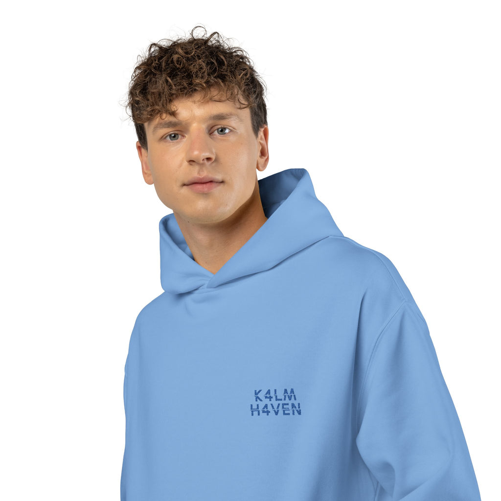Kalm Relaxed Blue Hoodie — Calm, Cozy & Relaxation Vibe