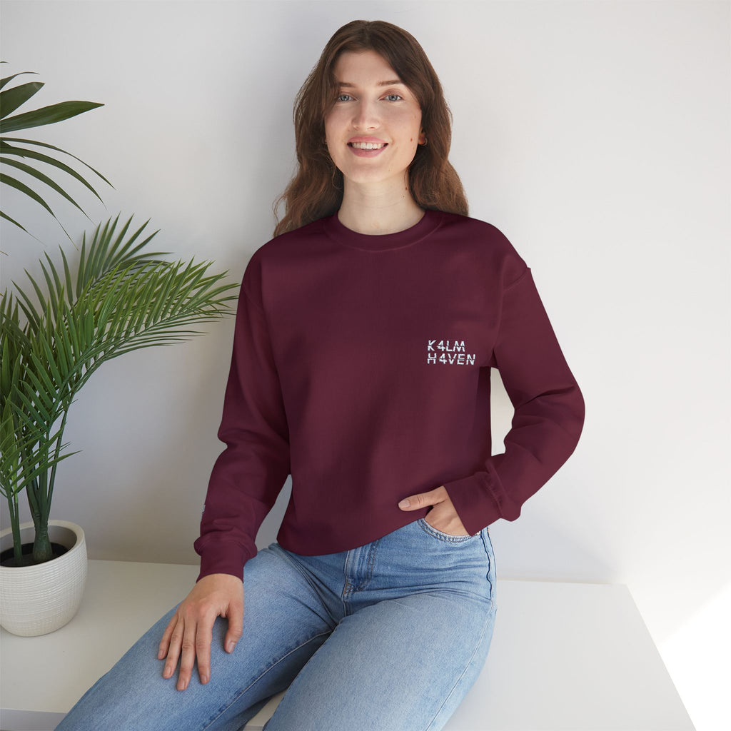 Kalm Haven Minimalist Dark Crewneck Sweatshirts