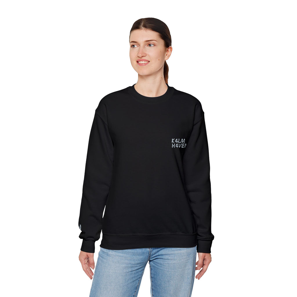 Kalm Haven Minimalist Dark Crewneck Sweatshirts