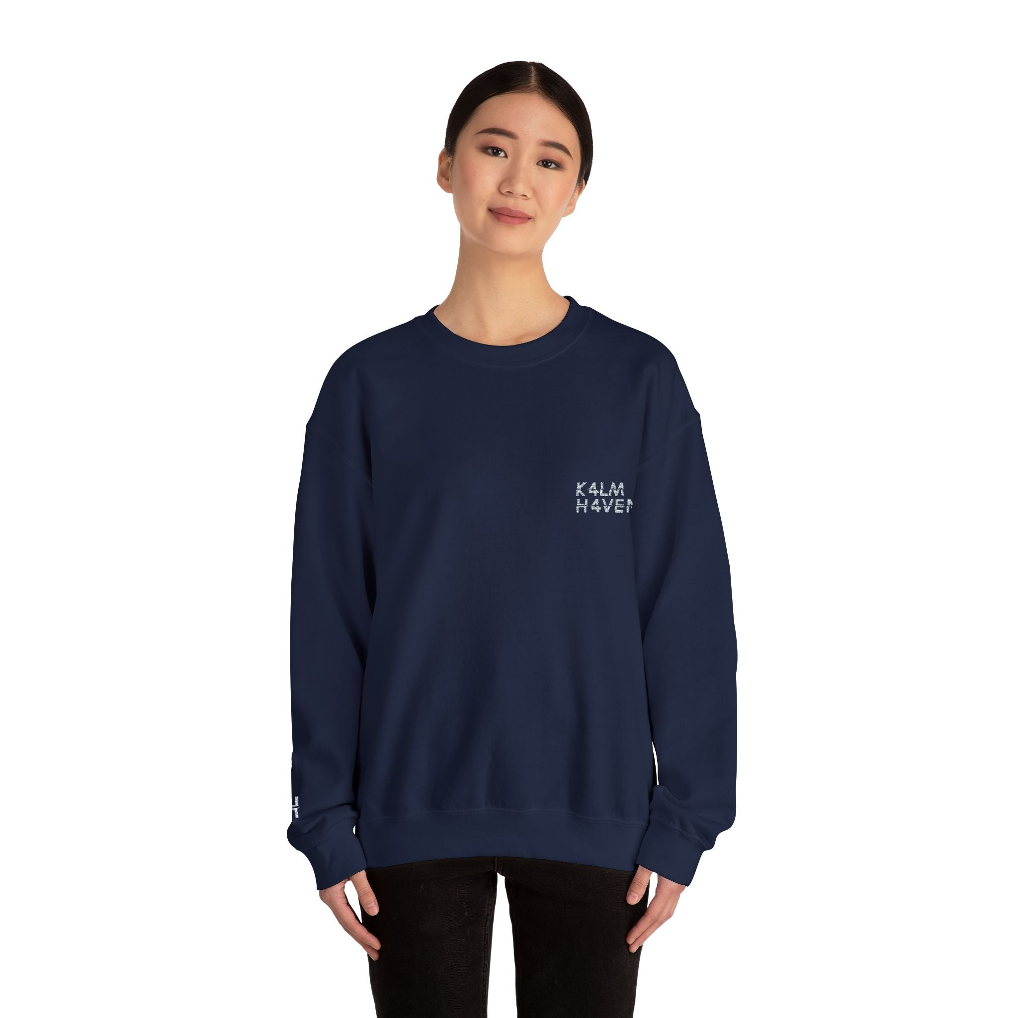 Kalm Haven Minimalist Dark Crewneck Sweatshirts