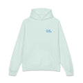 Relaxed Hoodie — Calm Heaven Minimalist Mint Hoodie with Small Chest Text