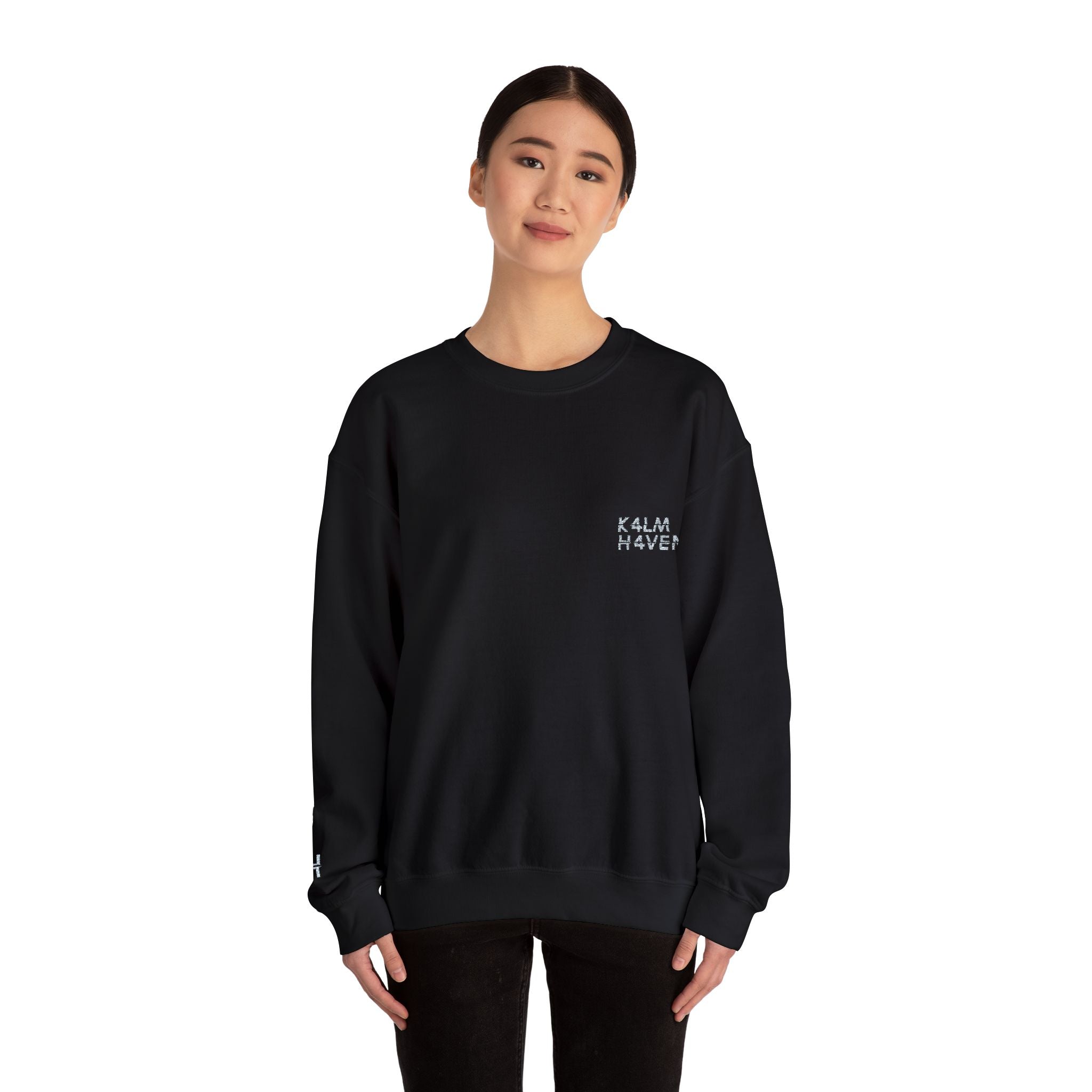 Kalm Haven Minimalist Dark Crewneck Sweatshirts