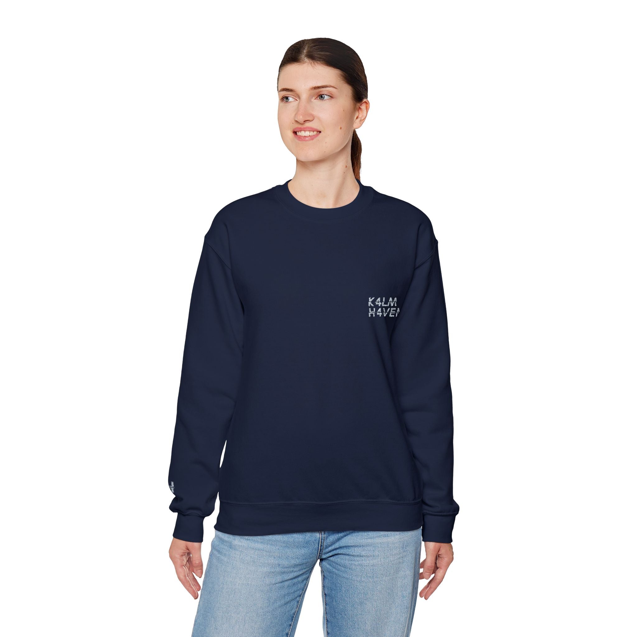 Kalm Haven Minimalist Dark Crewneck Sweatshirts