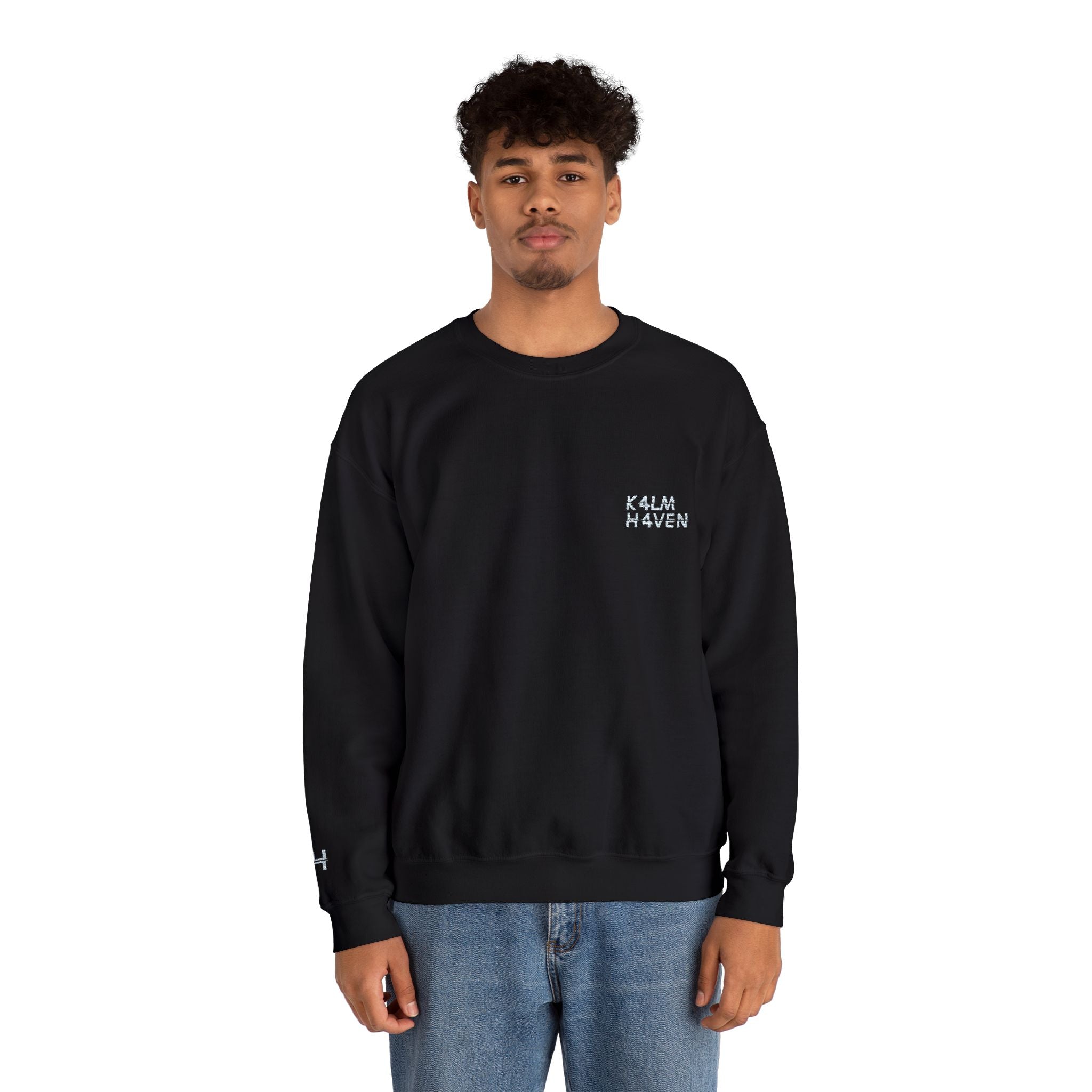 Kalm Haven Minimalist Dark Crewneck Sweatshirts