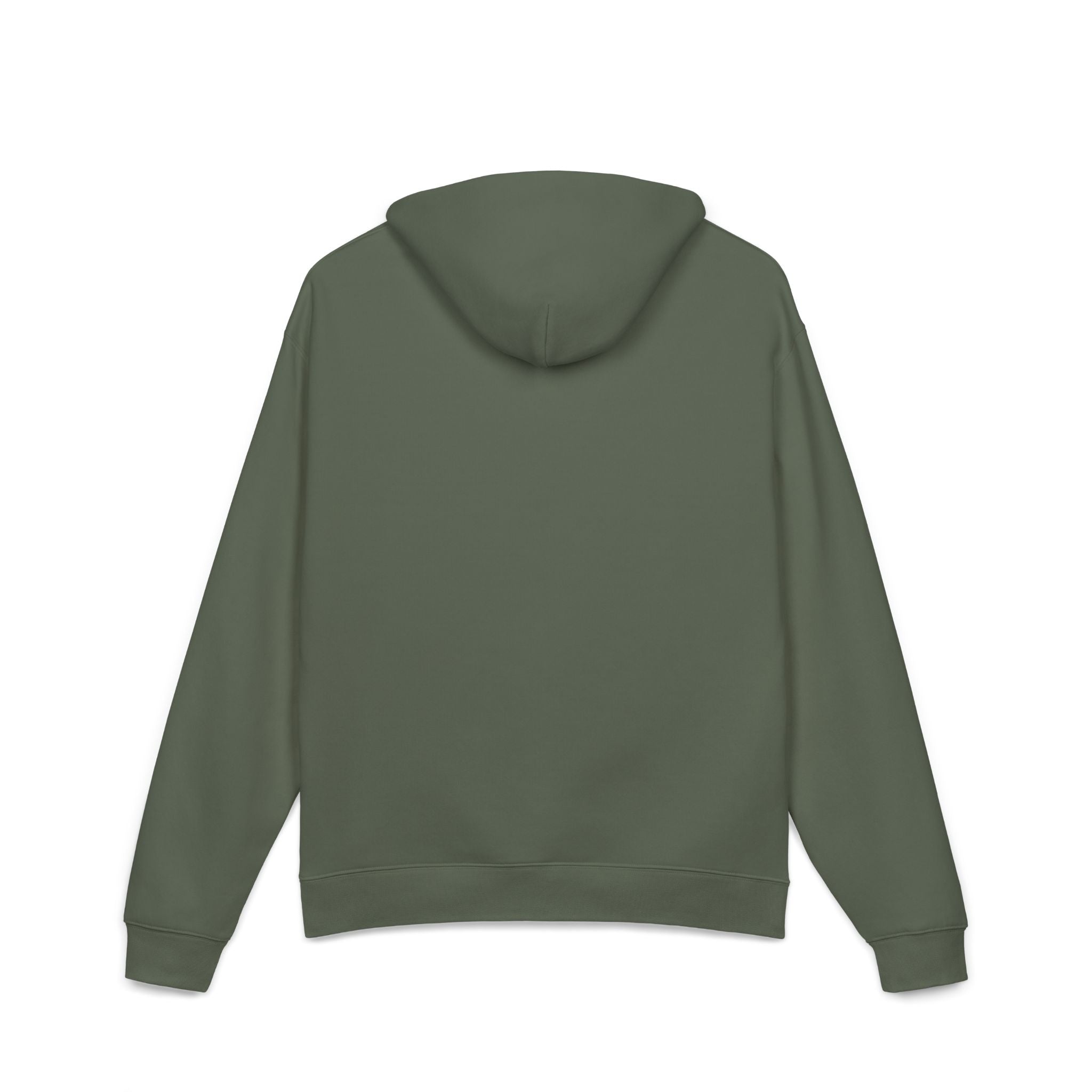 Green 'Relaxed' Hoodie — Minimal Chest Graphic Casual Pullover