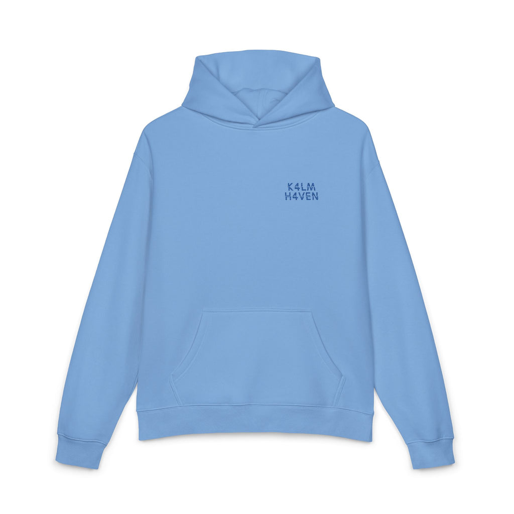 Kalm Relaxed Blue Hoodie — Calm, Cozy & Relaxation Vibe