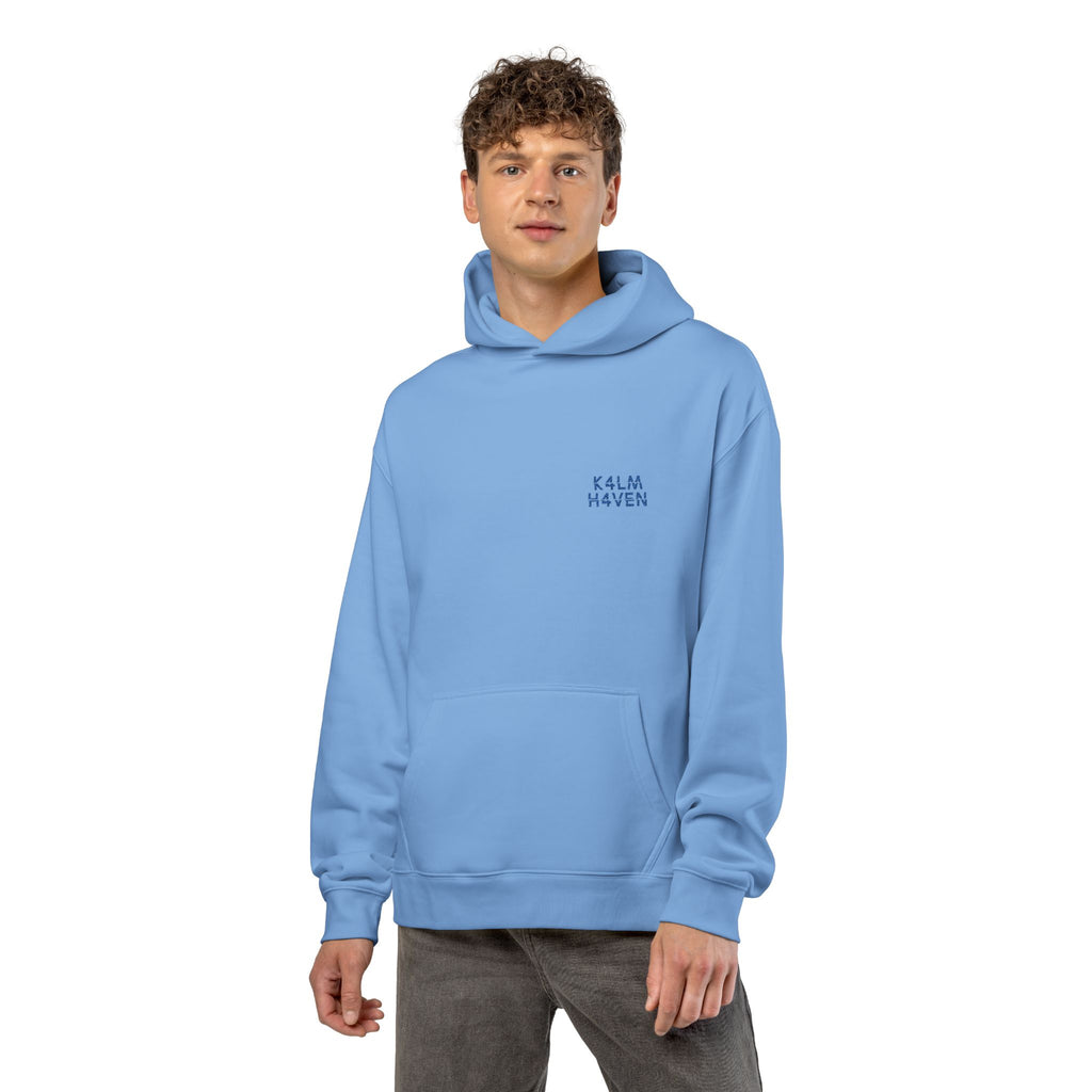 Kalm Relaxed Blue Hoodie — Calm, Cozy & Relaxation Vibe