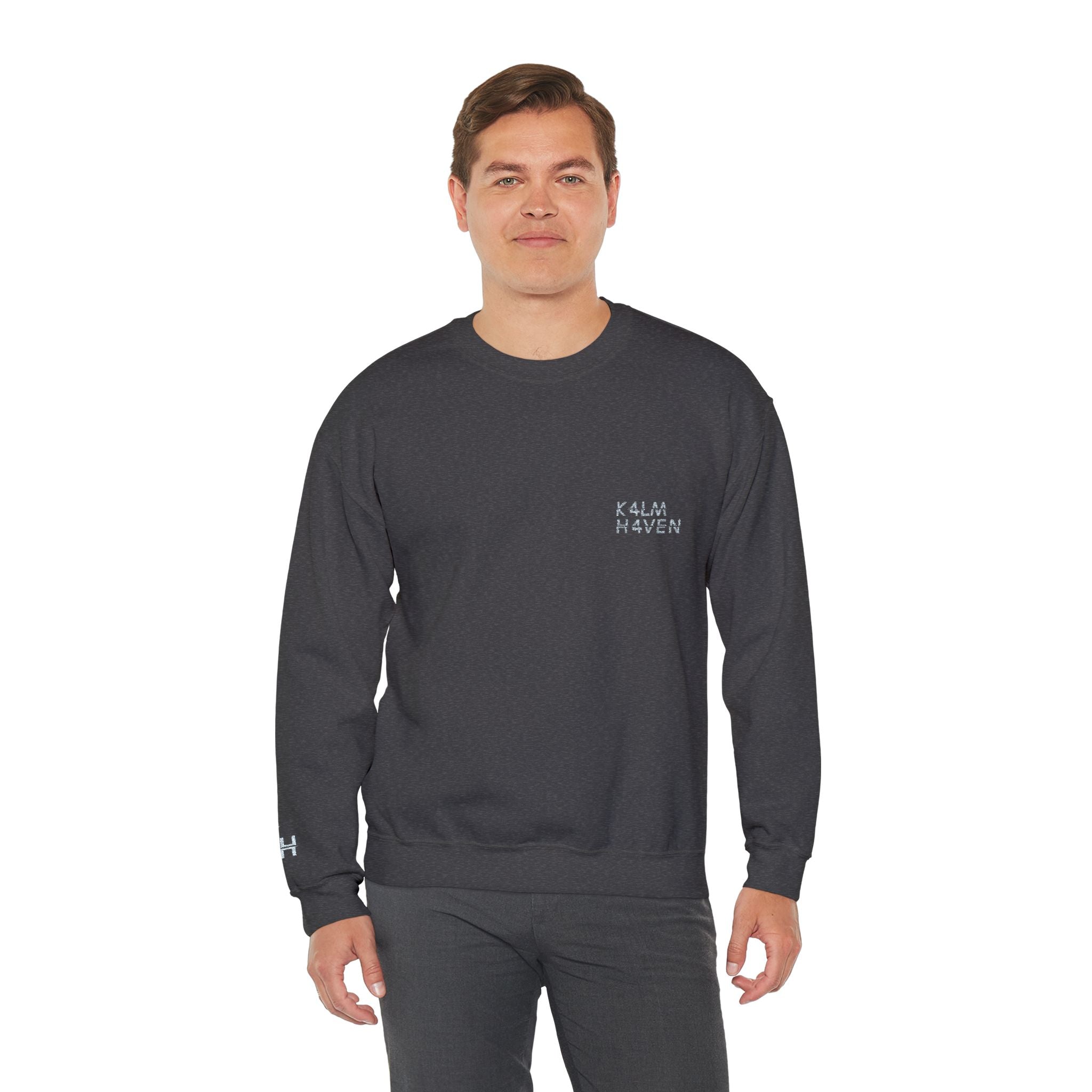 Kalm Haven Minimalist Dark Crewneck Sweatshirts