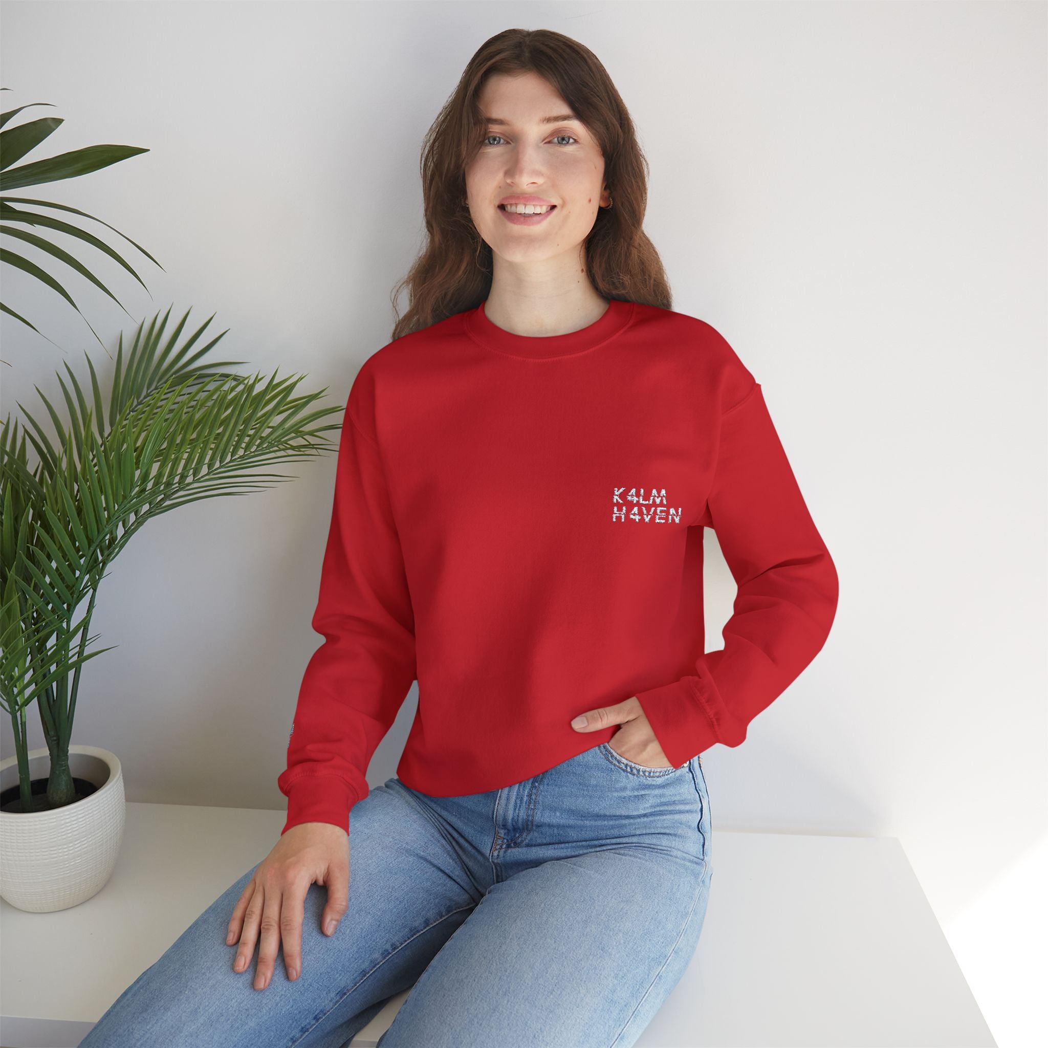 Kalm Haven Minimalist Dark Crewneck Sweatshirts