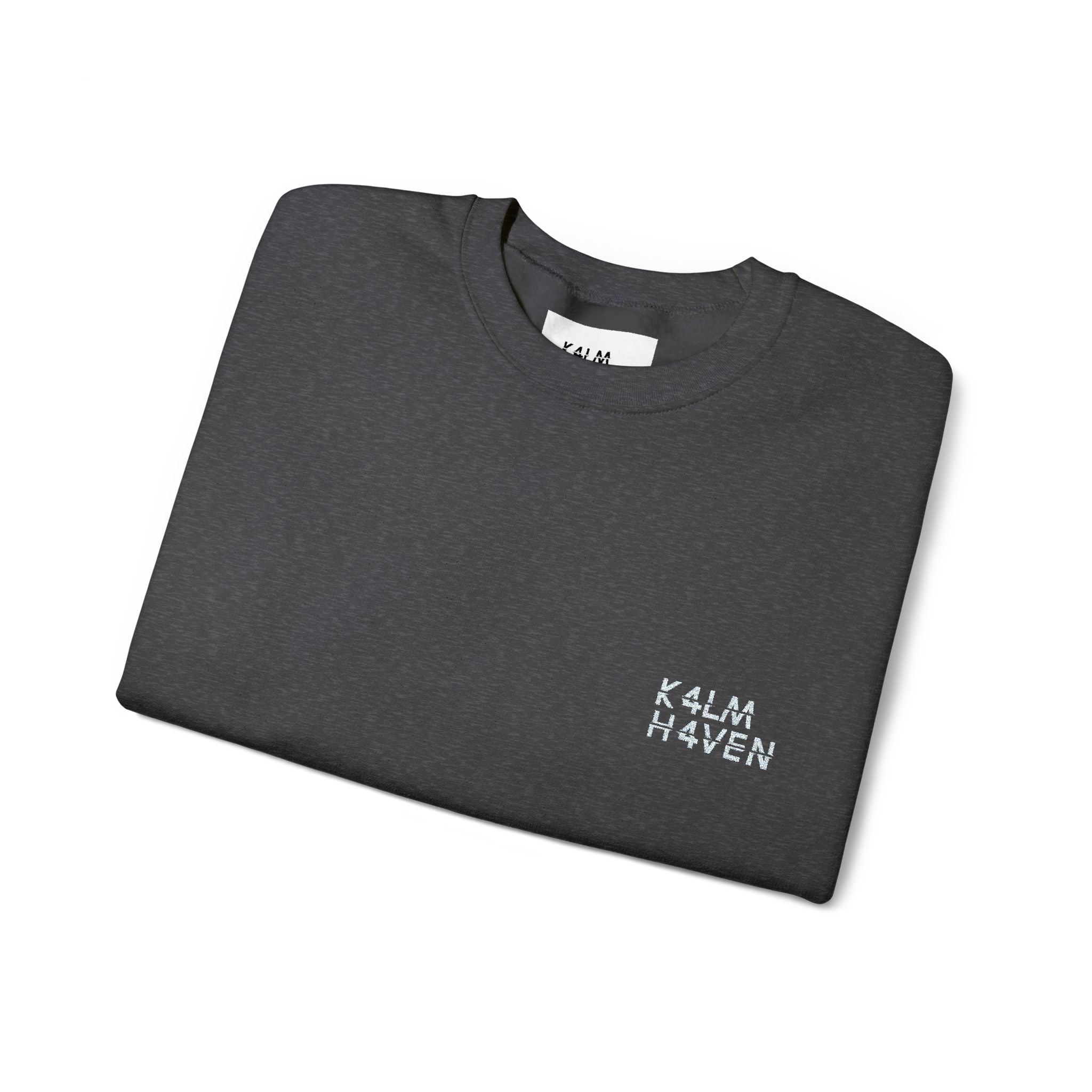 Kalm Haven Minimalist Dark Crewneck Sweatshirts