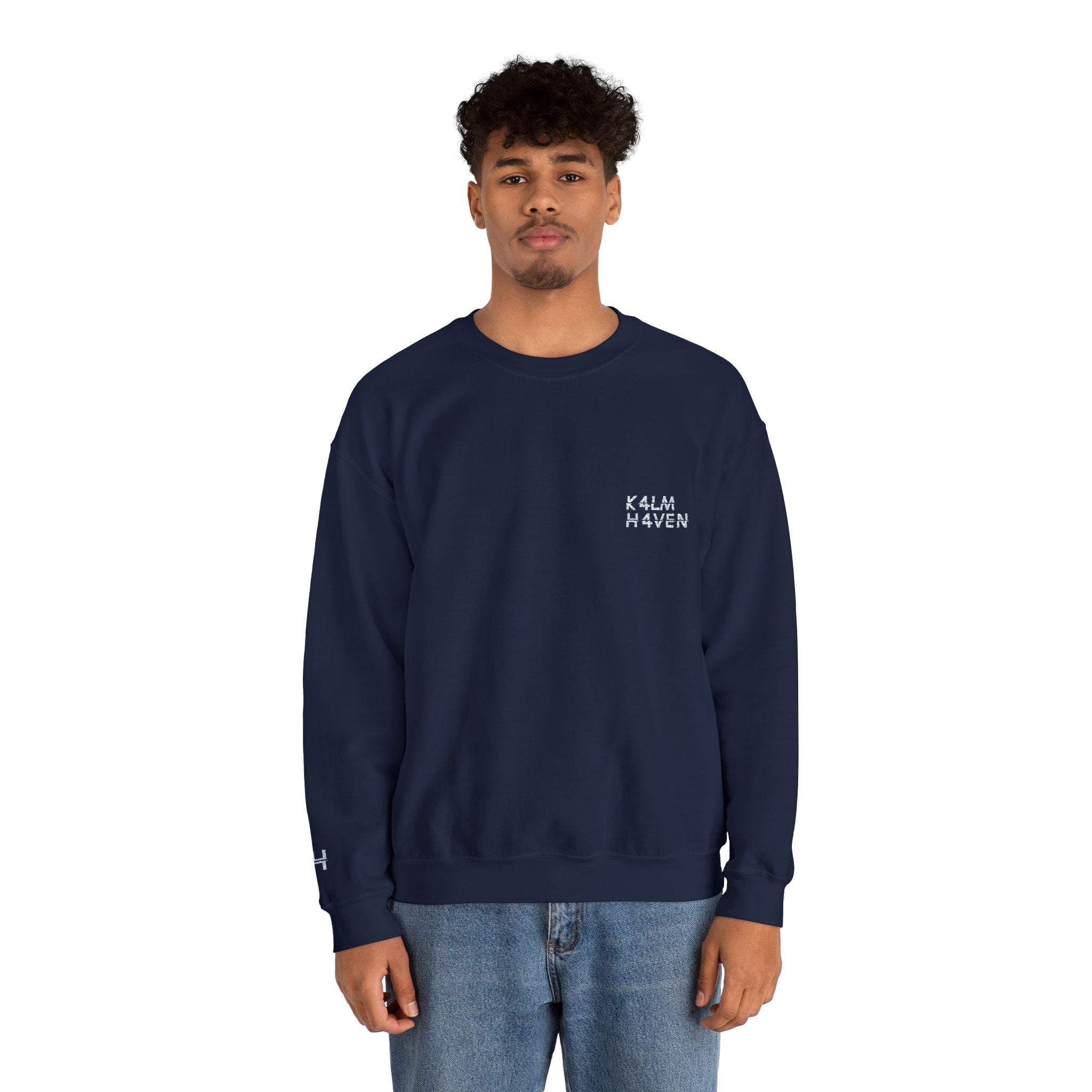Kalm Haven Minimalist Dark Crewneck Sweatshirts