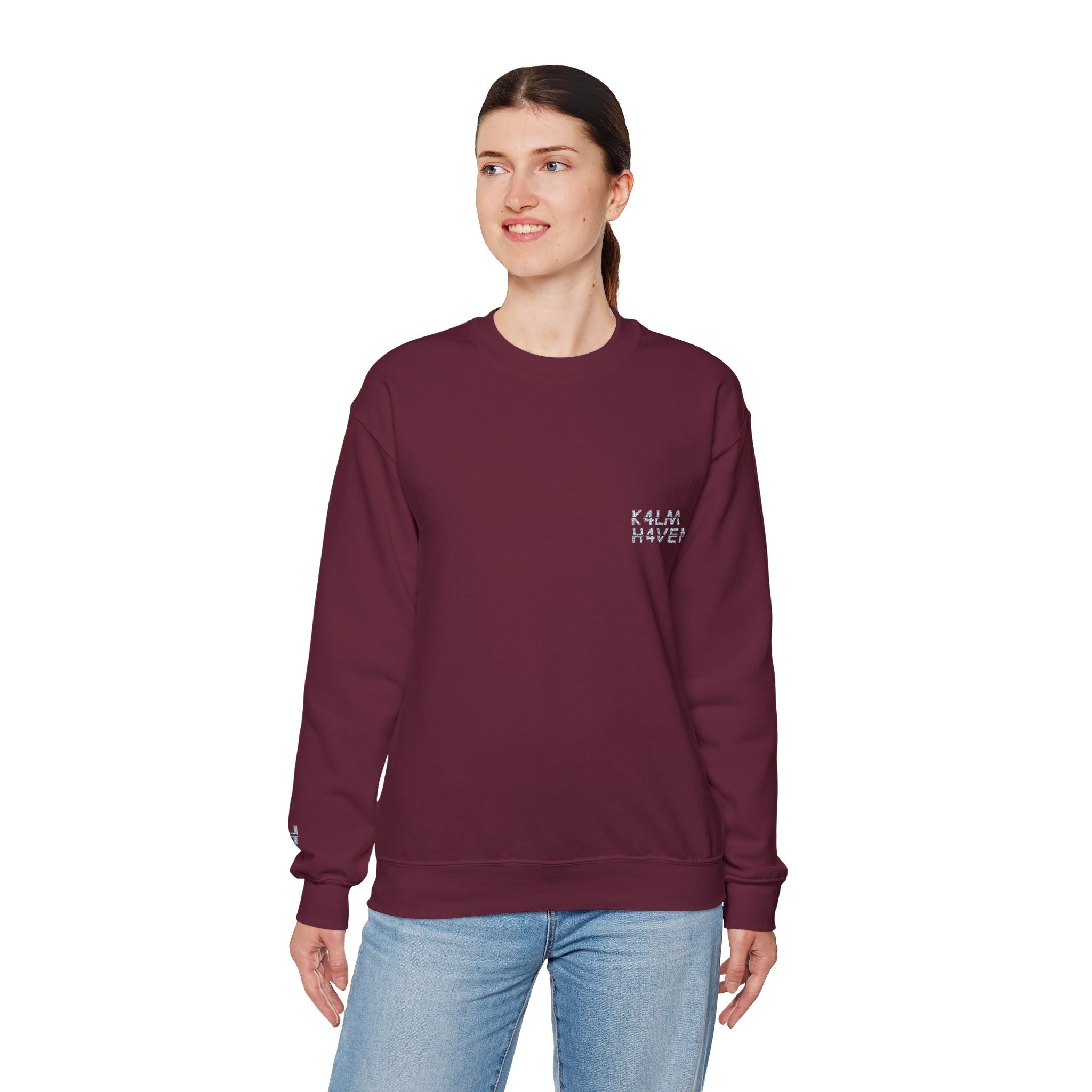 Kalm Haven Minimalist Dark Crewneck Sweatshirts