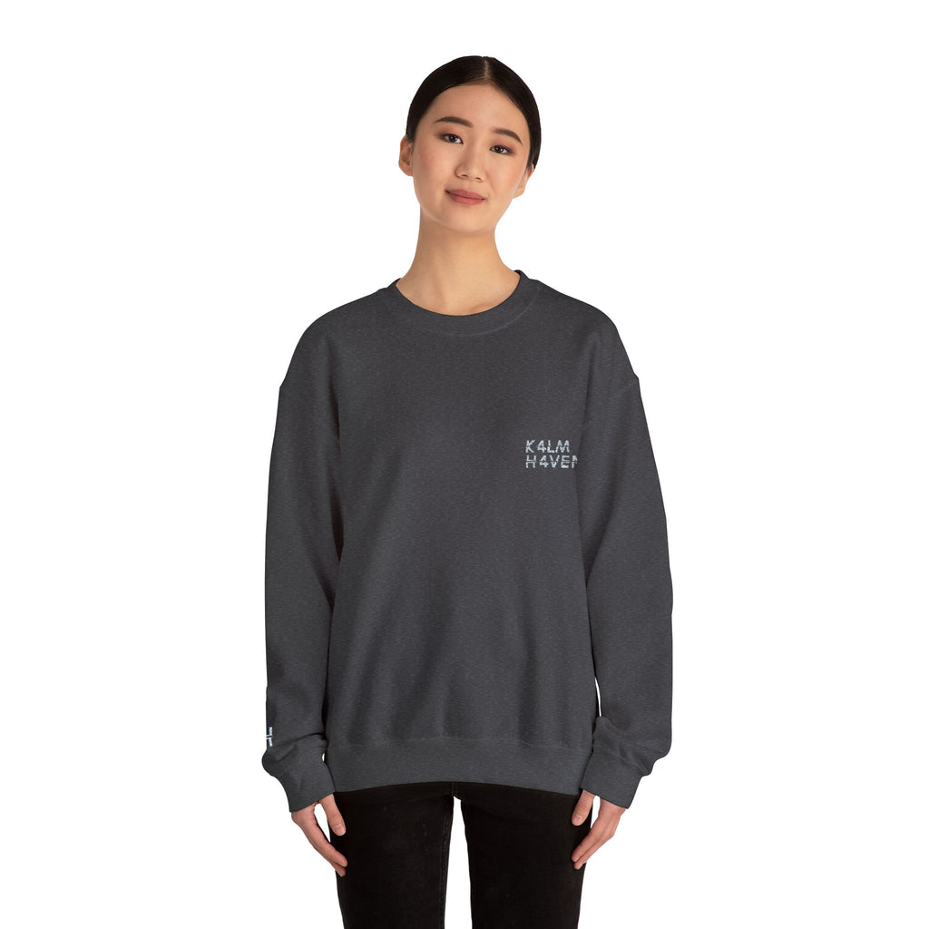 Kalm Haven Minimalist Dark Crewneck Sweatshirts