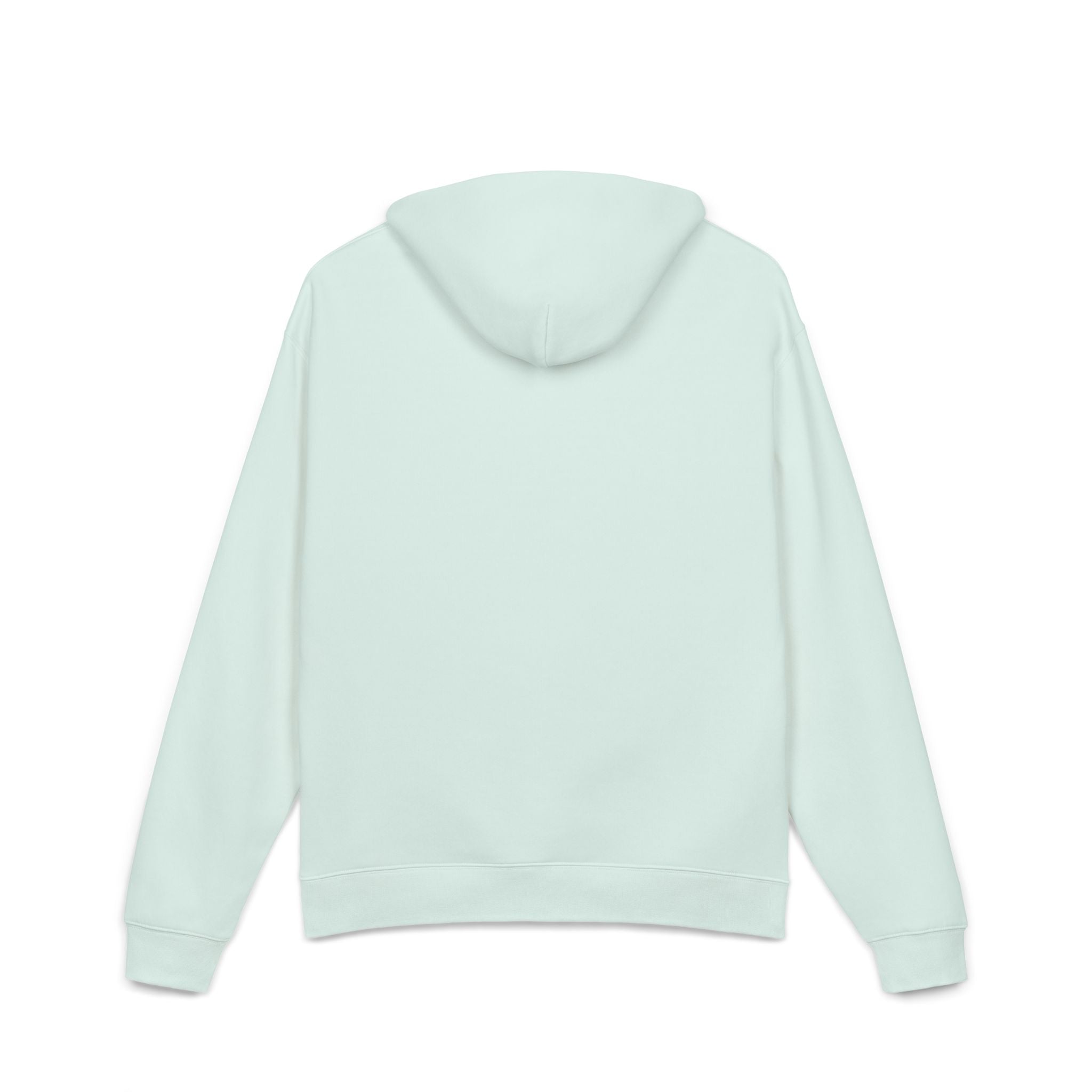 Relaxed Hoodie — Calm Heaven Minimalist Mint Hoodie with Small Chest Text